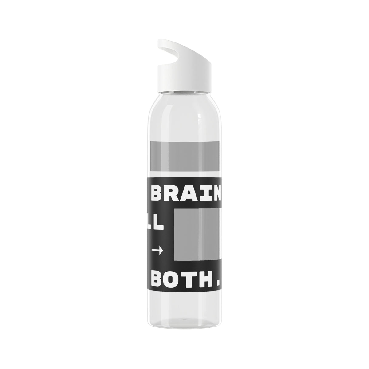 ADHD... Refill brain → Refill bottle → Forget both. - 21.9oz / 600ml Water Bottle
