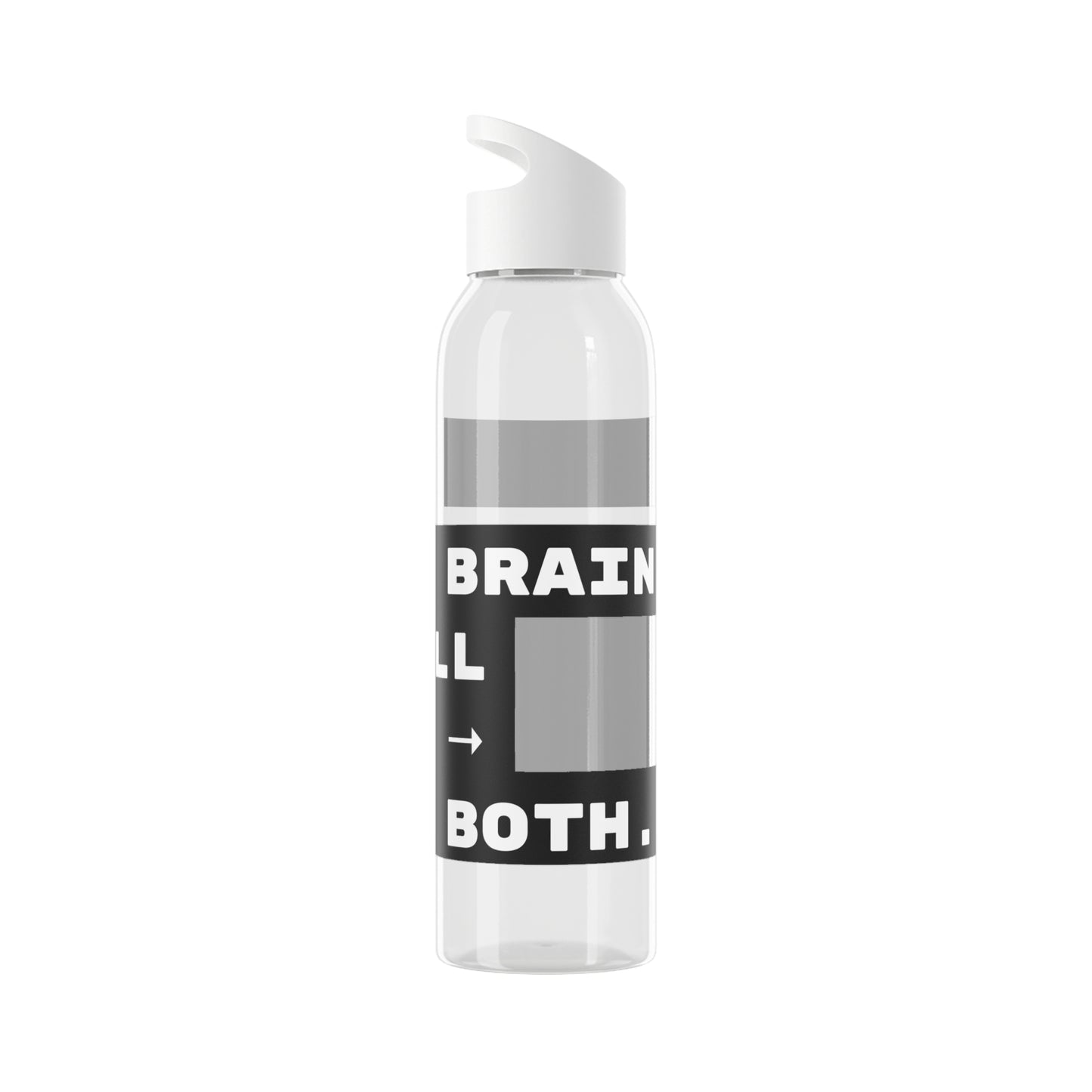 ADHD... Refill brain → Refill bottle → Forget both. - 21.9oz / 600ml Water Bottle