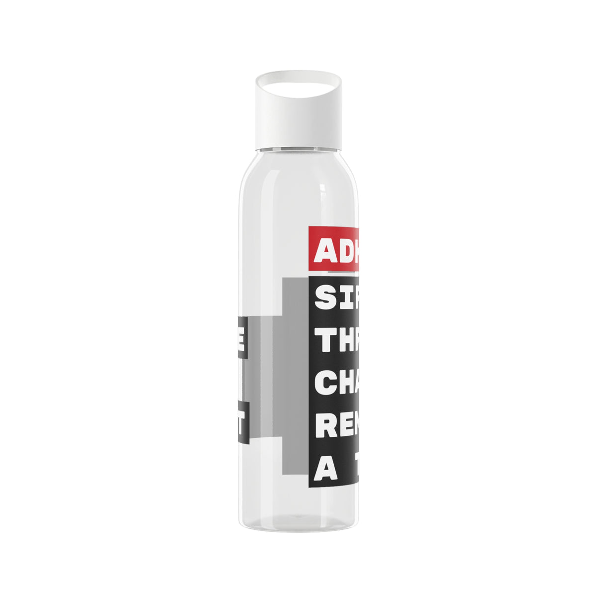 ADHD... Sippin' through the chaos one reminder at a time. - 21.9oz / 600ml Water Bottle